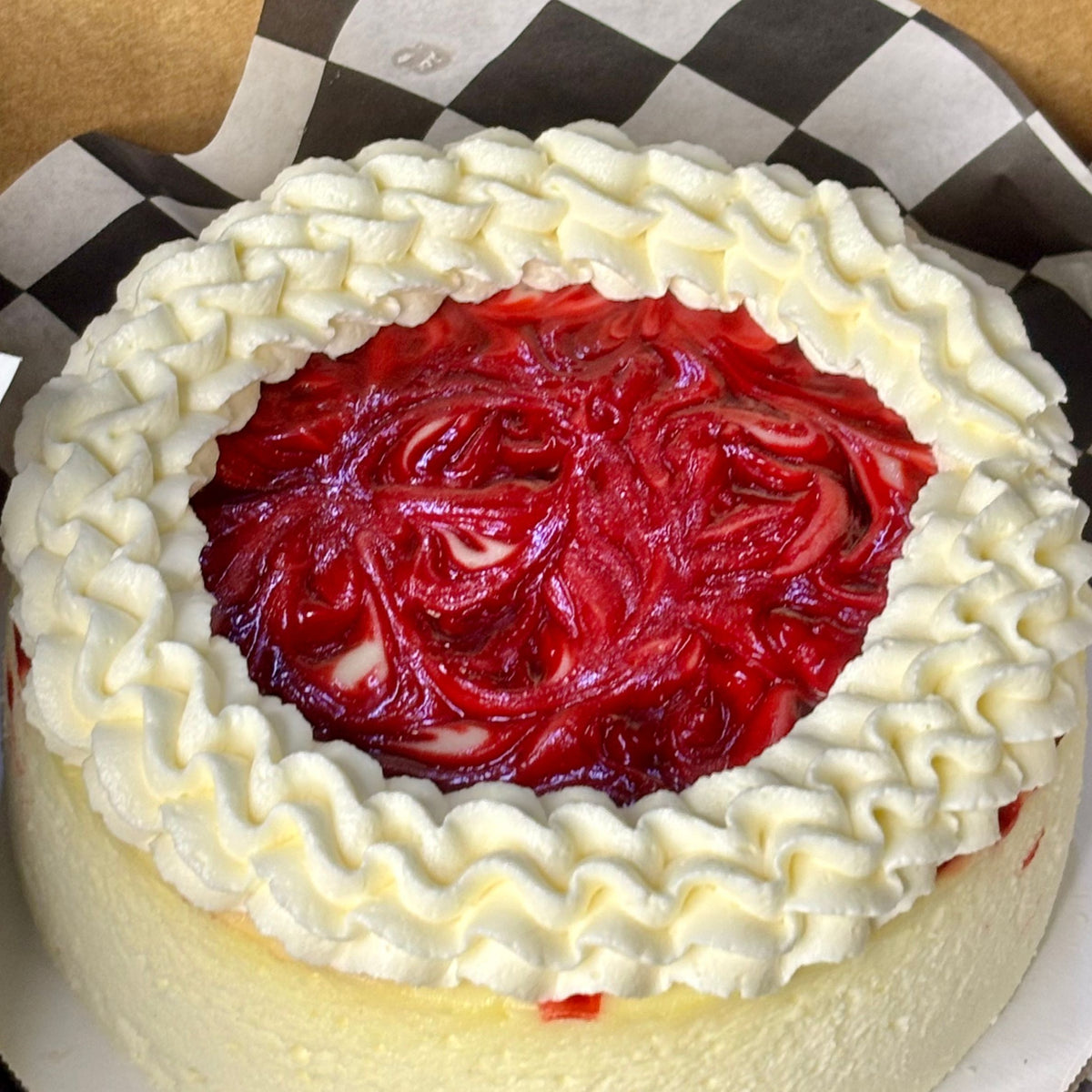 Strawberry Swirl Cheesecake