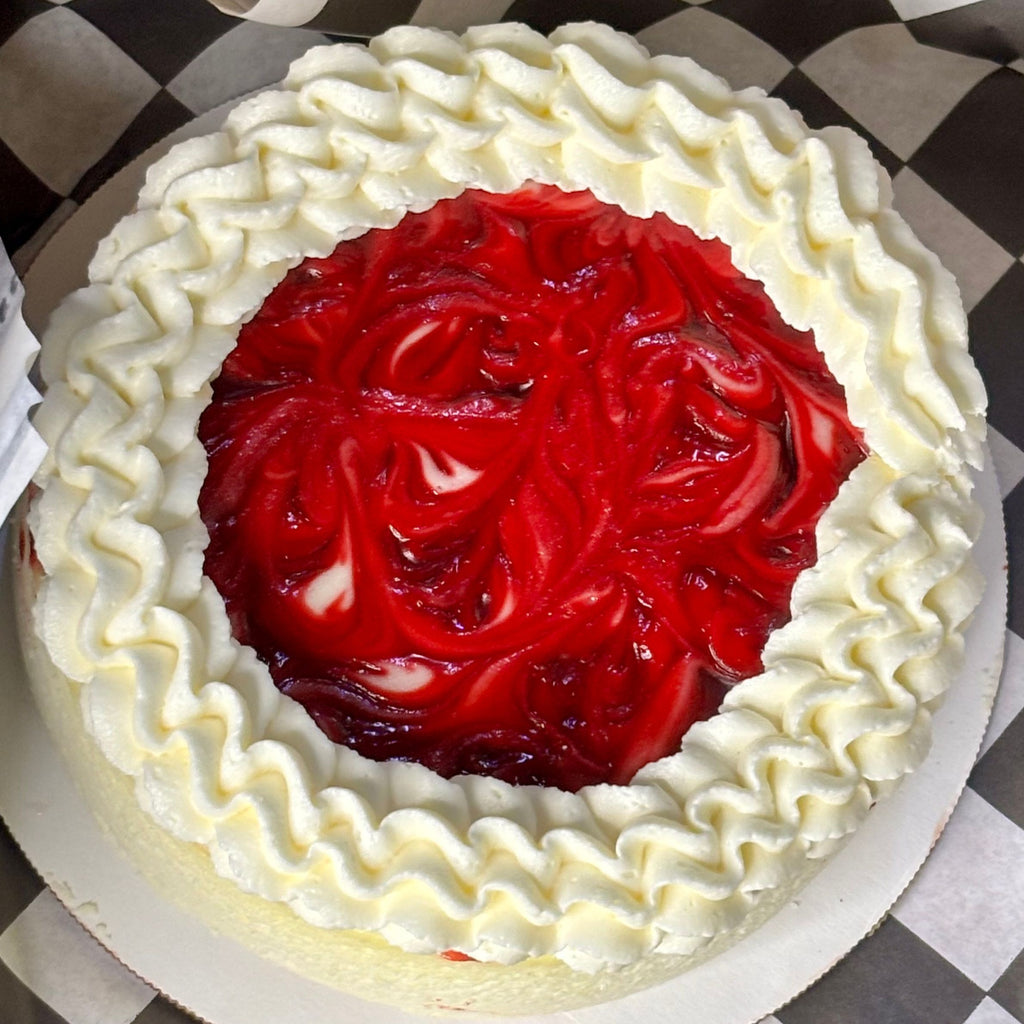 Strawberry Swirl Cheesecake